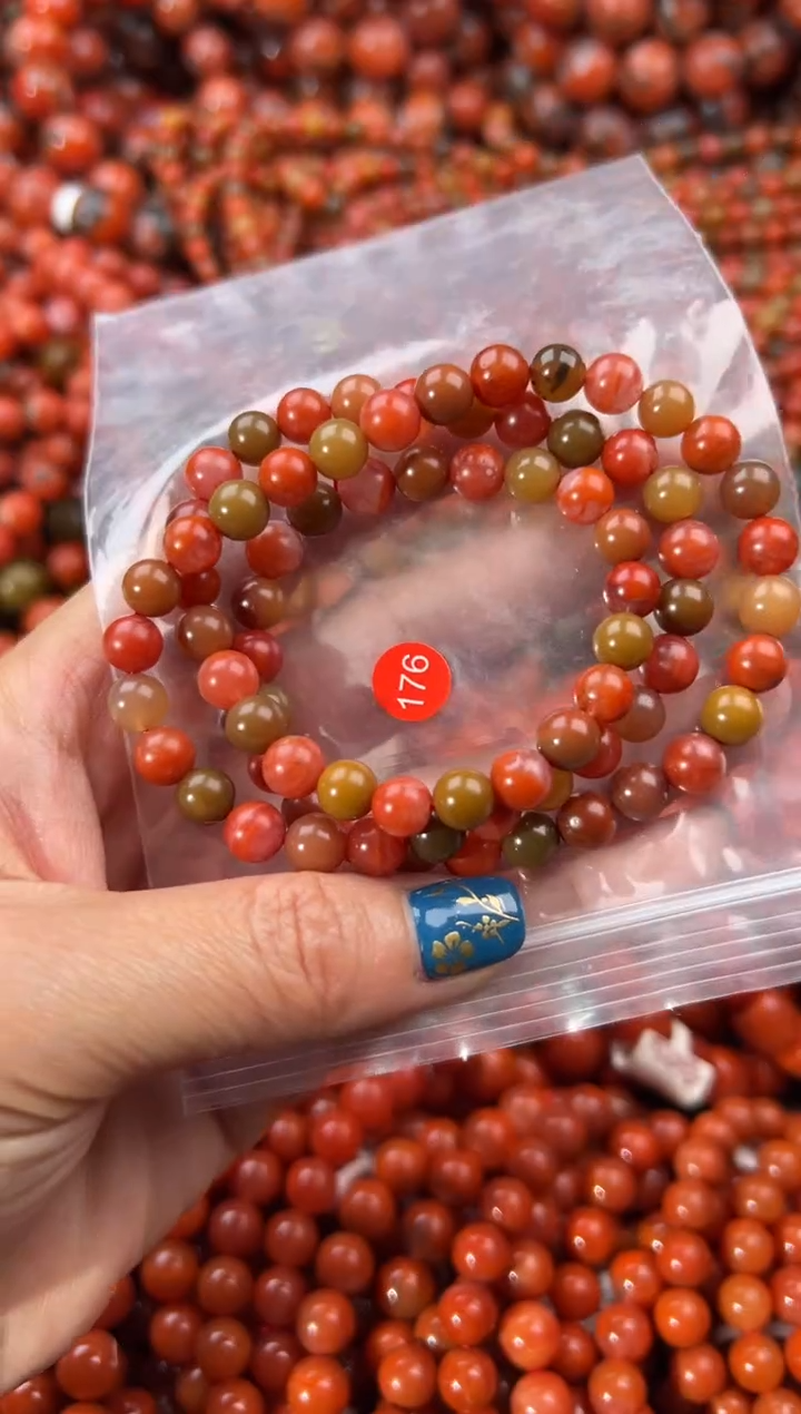 未镶嵌手串南红玛瑙7+