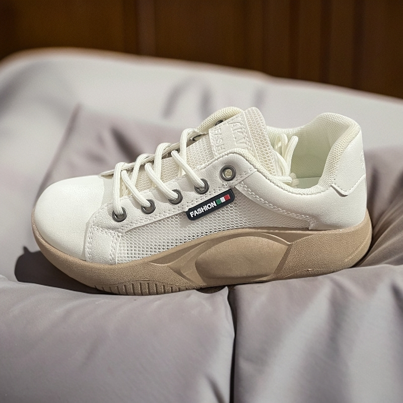 厚款耐磨平跟拼色休闲时尚休闲鞋球鞋系带潮鞋单鞋1206