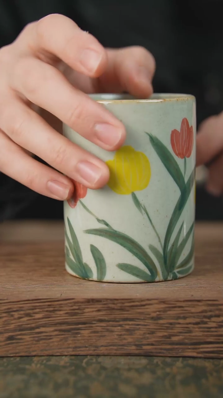 【闪购商品】杯子泥垚手作 景德镇手工手绘器物298