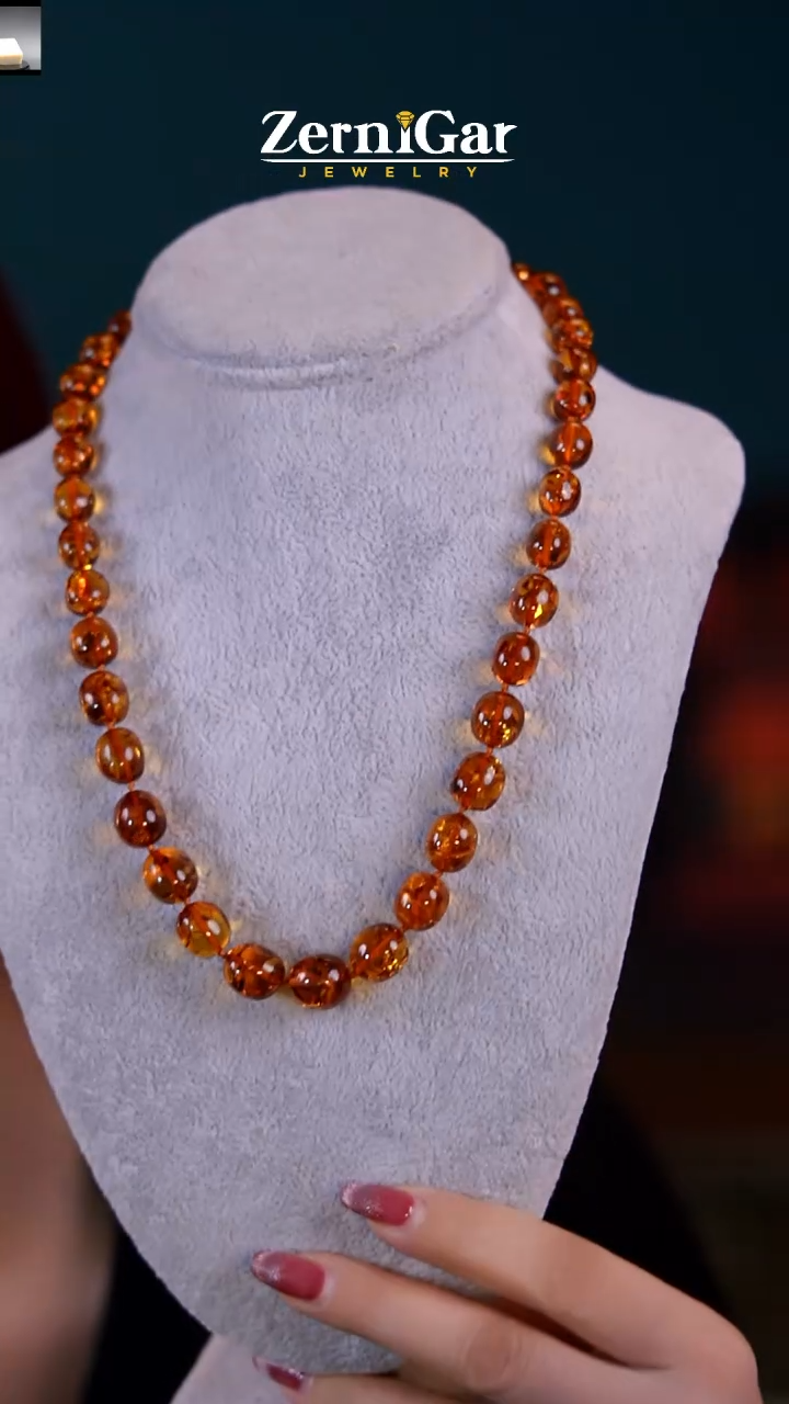 【闪购商品】琥珀颈饰未镶嵌天然琥珀项链