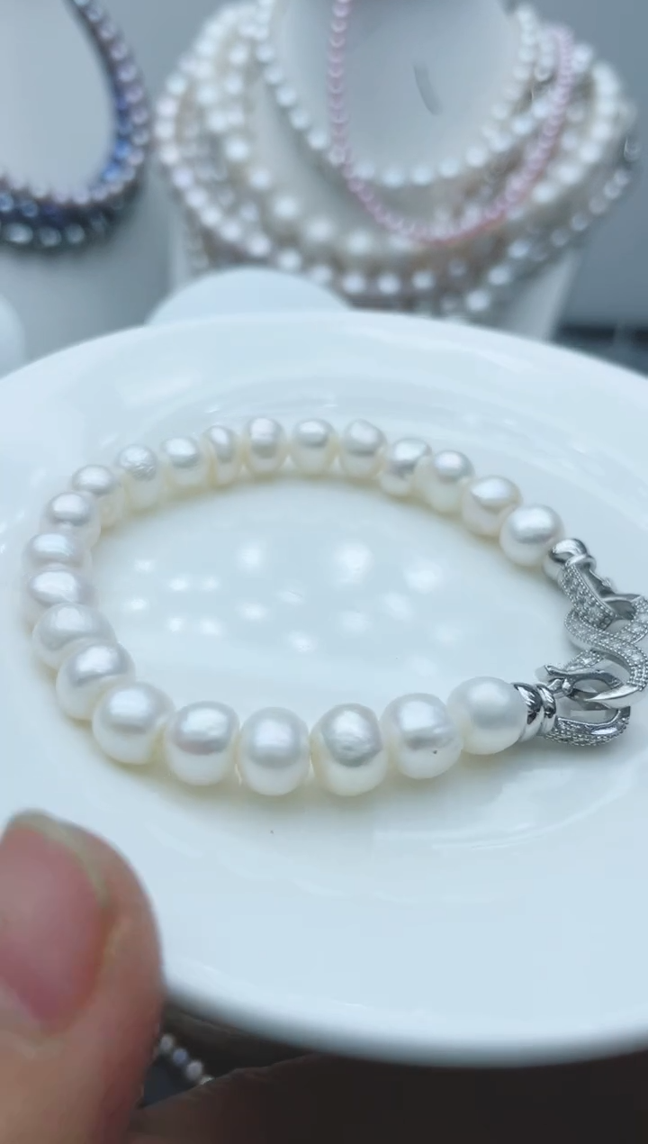 【闪购商品】淡水珍珠颈饰钛钢0