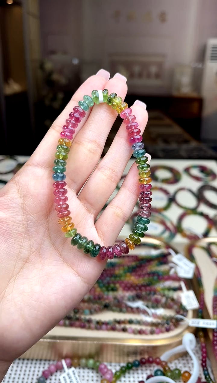 【闪购商品】碧玺/未镶嵌碧玺算盘珠多样性发货