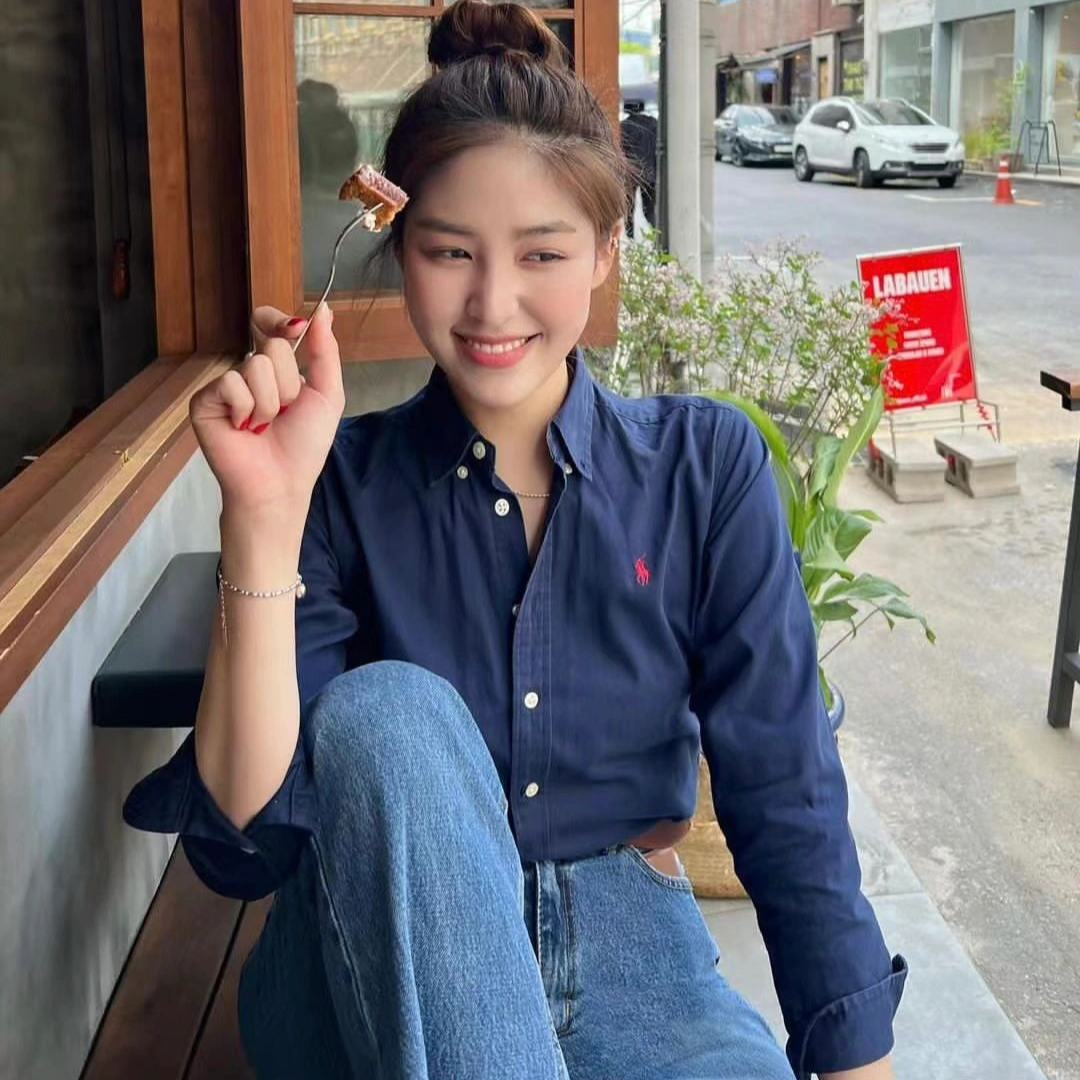 【W011】男女同款   小马秋冬休闲打底牛津纺长袖衬衫（8个色）