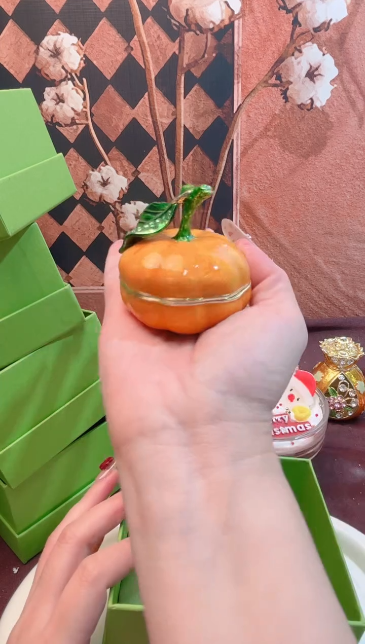 锌合金珐琅首饰盒默认微瑕拆盒不退～