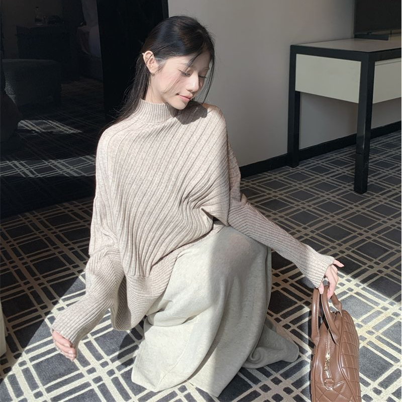 韩式ins百搭老钱风毛衣毛呢加厚秋冬漂亮出片轻熟御姐气质包臀裙