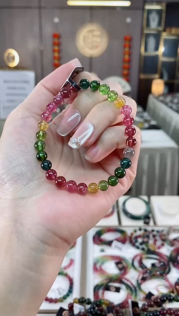 【闪购商品】单圈手串6mm+未镶嵌碧玺（多样性发一条）hon