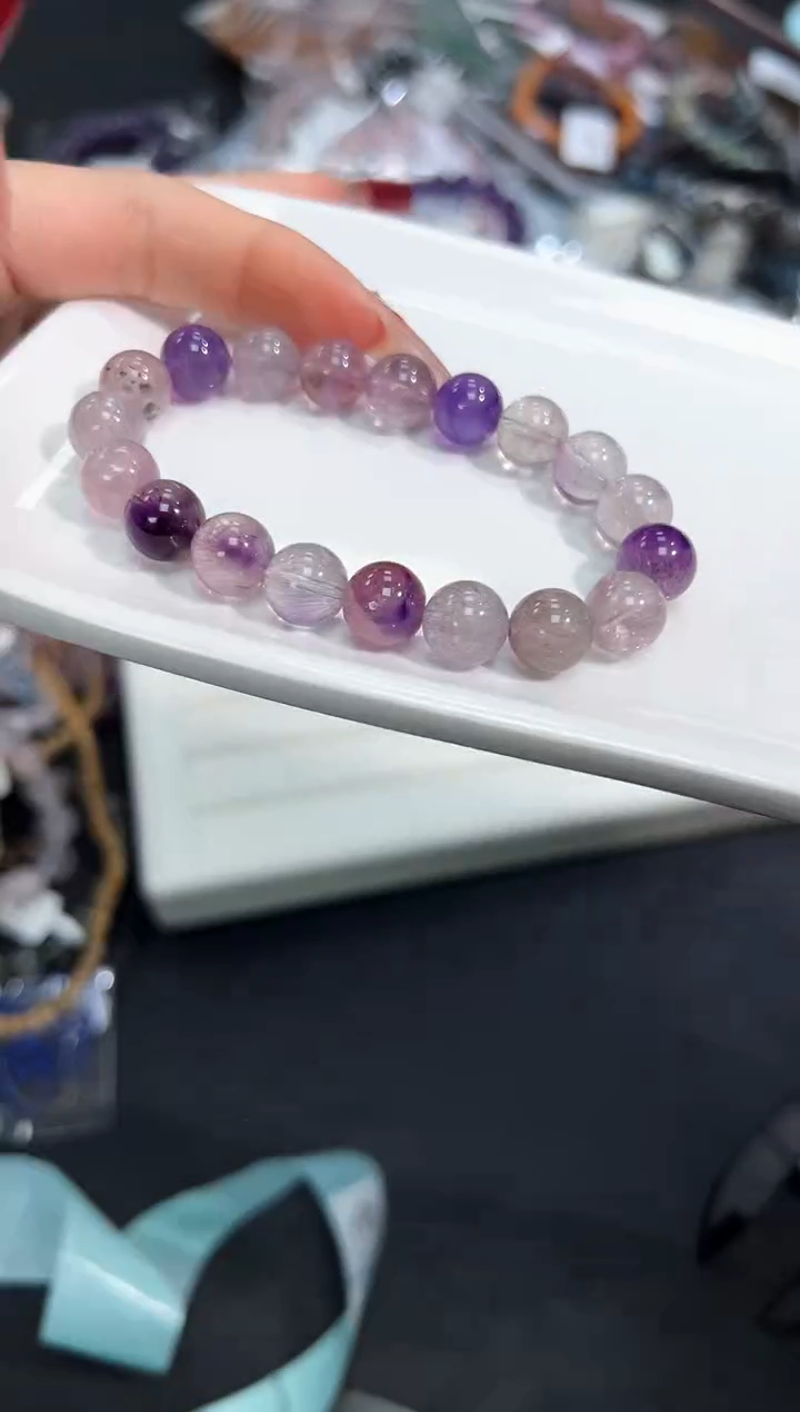 【闪购商品】水晶手串未镶嵌96r多样性发其一/1条默认微瑕