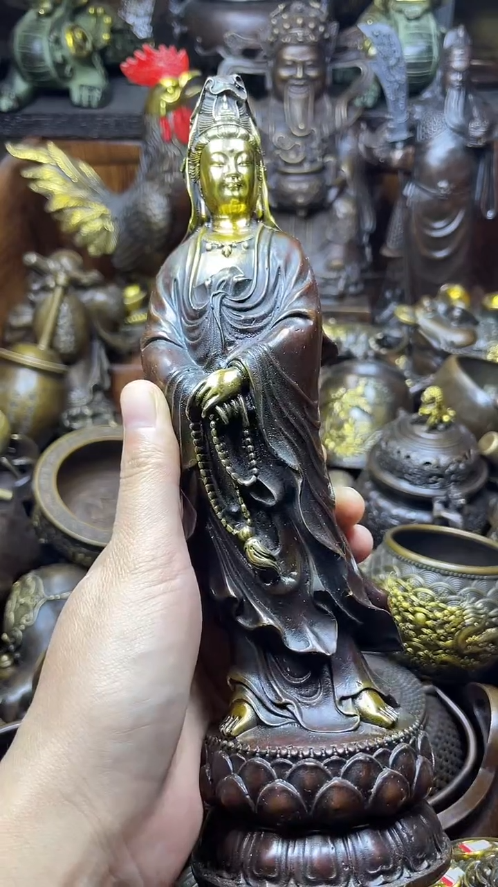 闪购链接，点击下单，有运费险，铜摆件