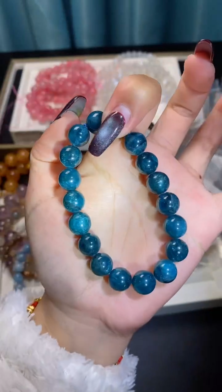 【闪购商品】水晶手串未镶嵌蓝绿磷灰石079