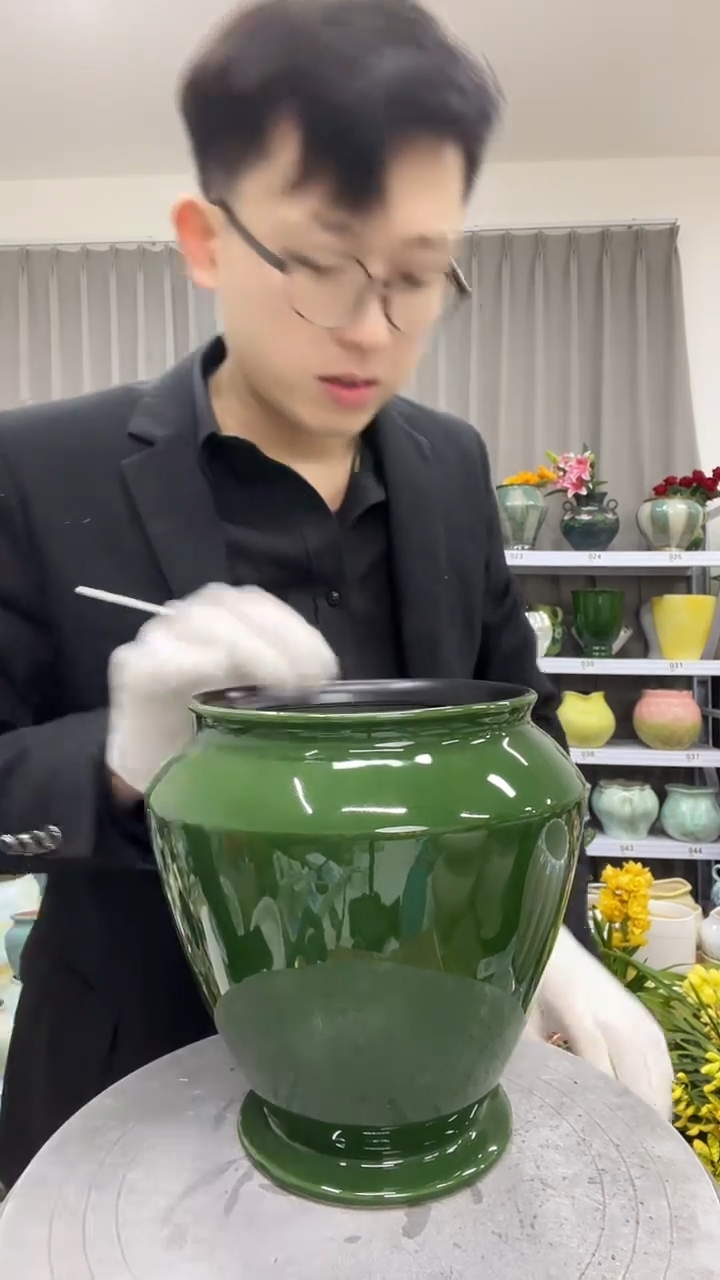 12.3陶瓷花盆直播链接高.     21 口15