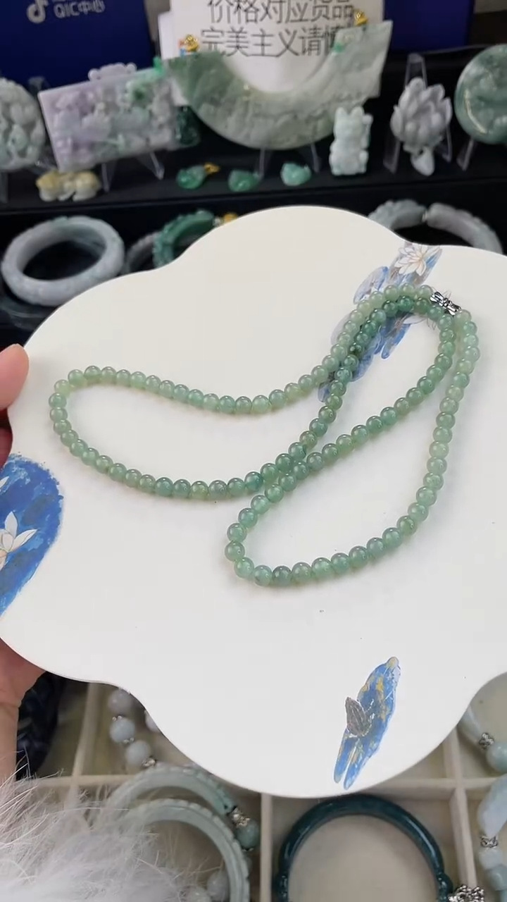 未镶嵌手链翡翠整***～手工定制默认微瑕主播介绍为准