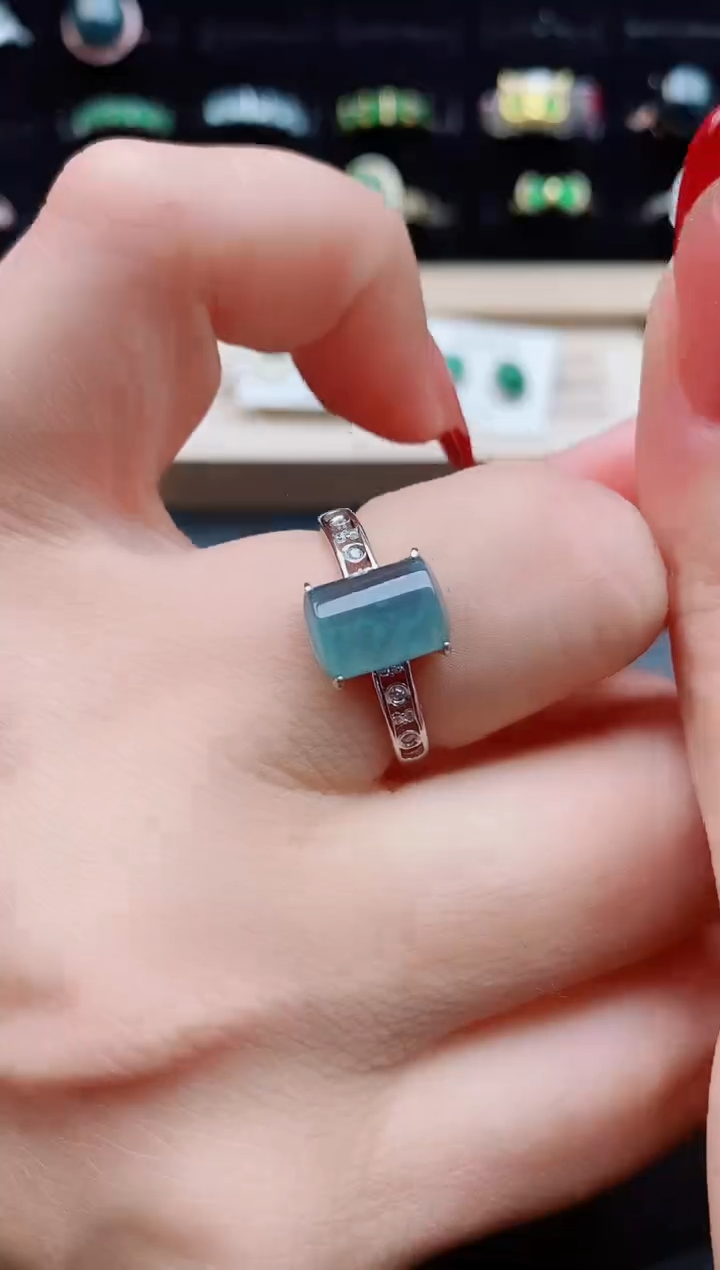 【闪购商品】翡翠戒指银S925镶嵌5080550