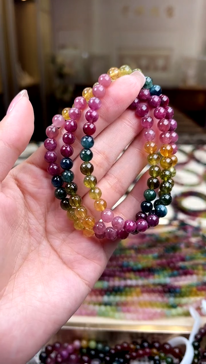 【闪购商品】碧玺/未镶嵌6mm+碧玺多圈多样性发货