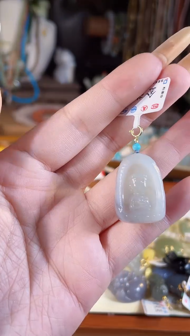 【闪购商品】和田玉吊坠(不含链)银S925镶嵌多样性发货其一