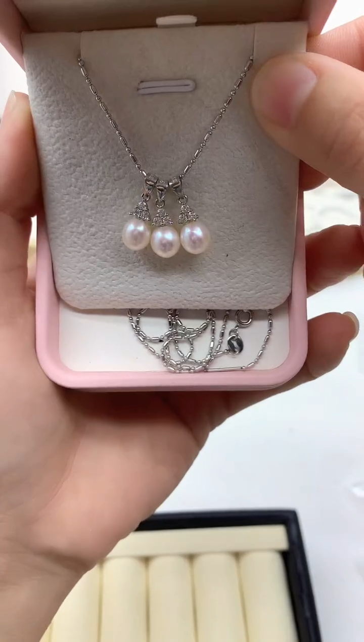 吊坠(不含链)银S925镶嵌淡水珍珠多样性发其一