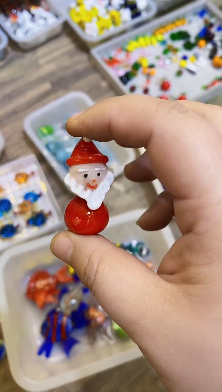 琉璃手工艺品特价圣诞老人