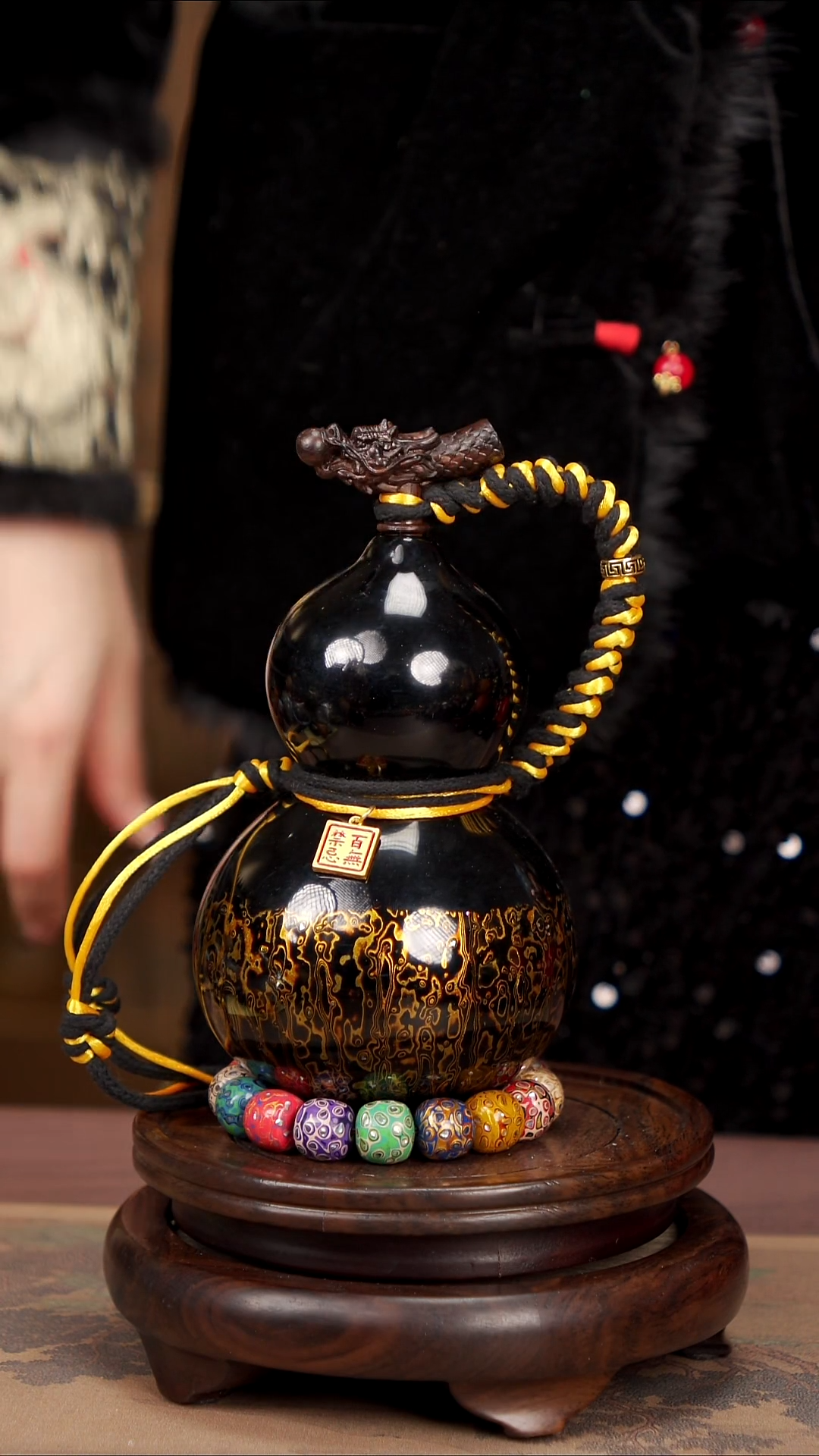 【闪购商品】154易林高端工艺大漆酒葫芦--318