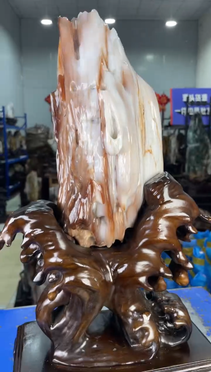 【闪购商品】硅化玉摆件未镶嵌80