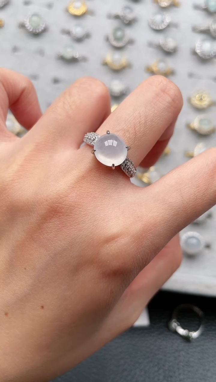 【闪购商品】翡翠戒指银S925镶嵌1111