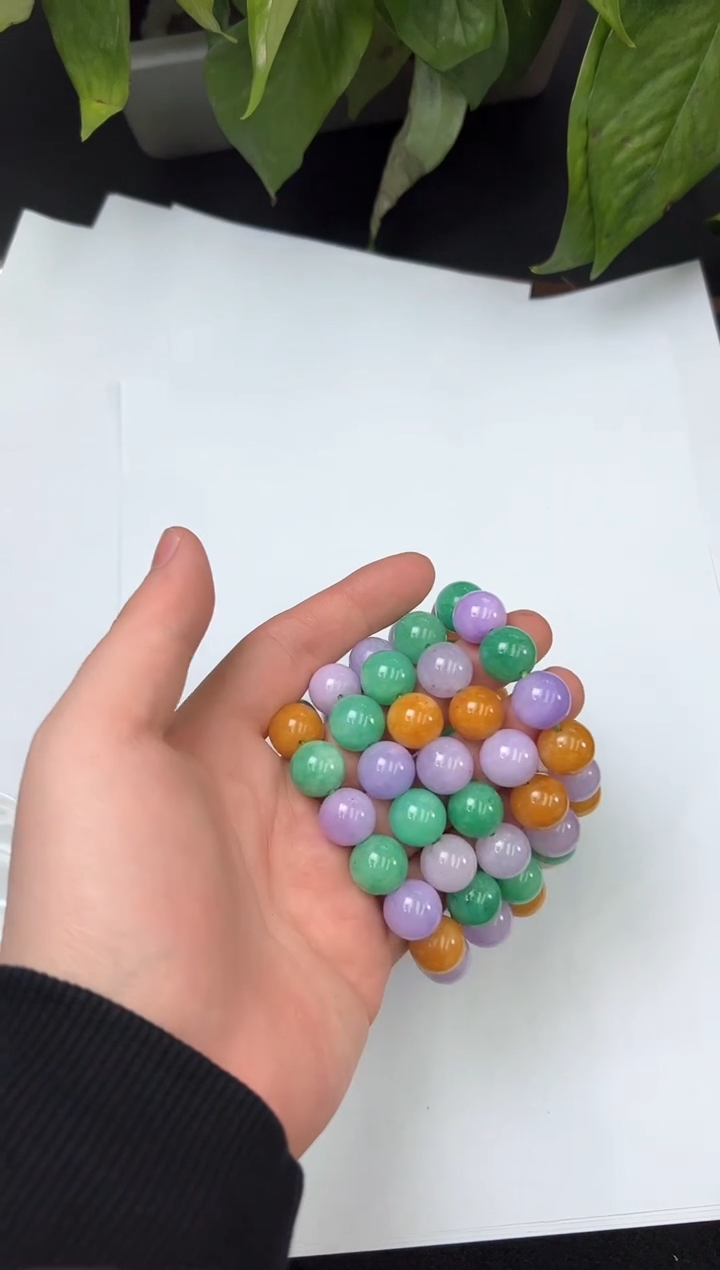 【闪购商品】翡翠手链未镶嵌翡翠福禄寿手串