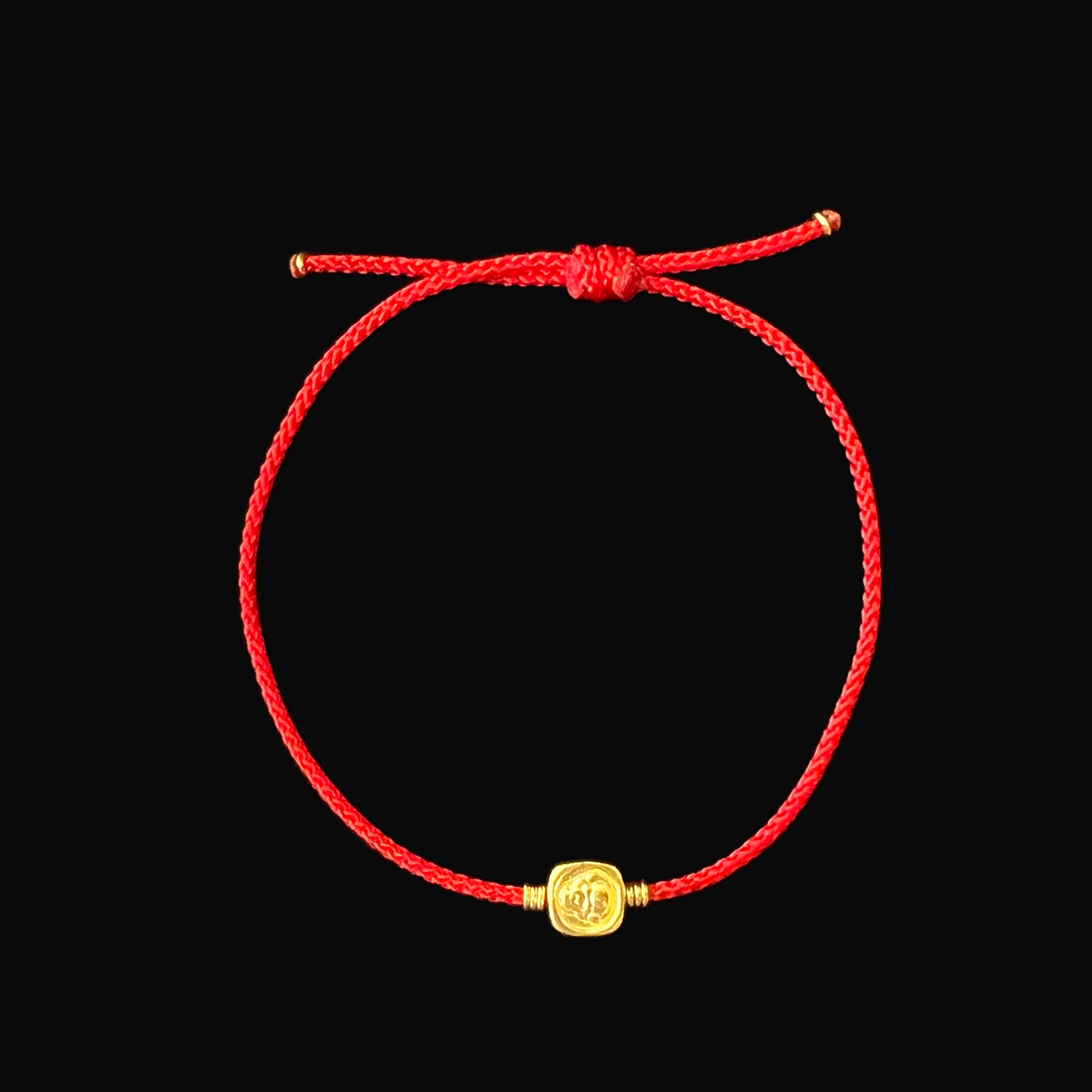（加加）足金弥勒小红绳 手围17cm 金约1.6g