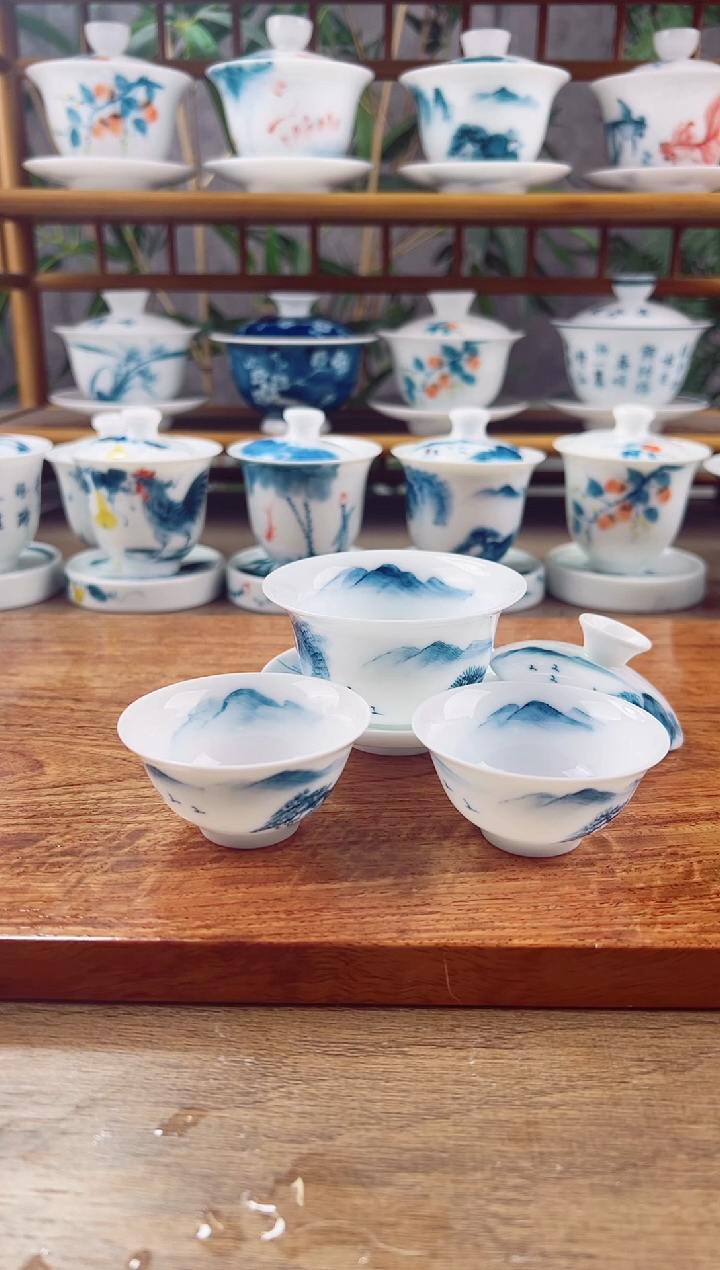 【闪购商品】微瑕千里江山80ml三才+小玉兰杯2个