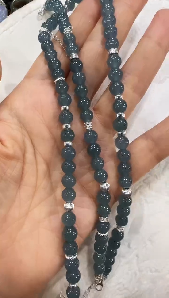 翡翠未镶嵌颈饰国风6.8