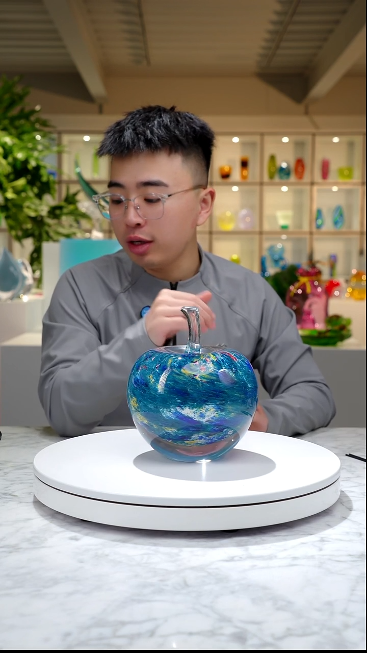 手工艺品琉璃芳*莫奈花园苹果