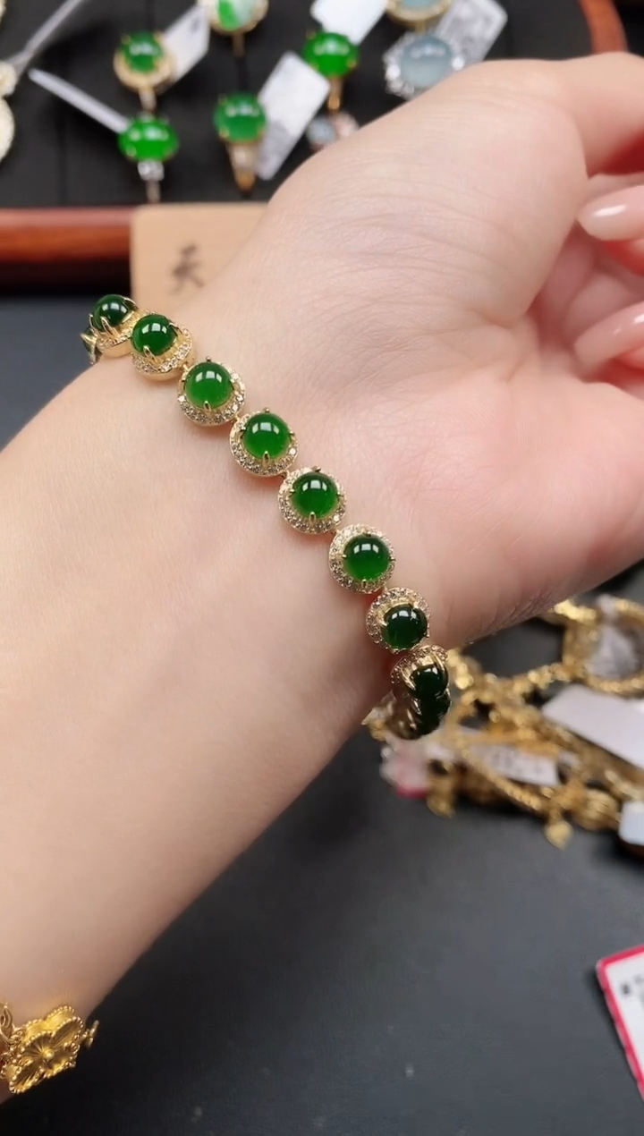 银S925镶嵌戒指翡翠1111111