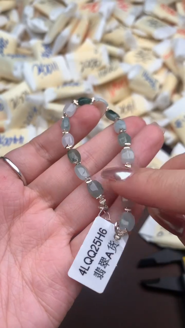 【闪购商品】翡翠手链银S925镶嵌一