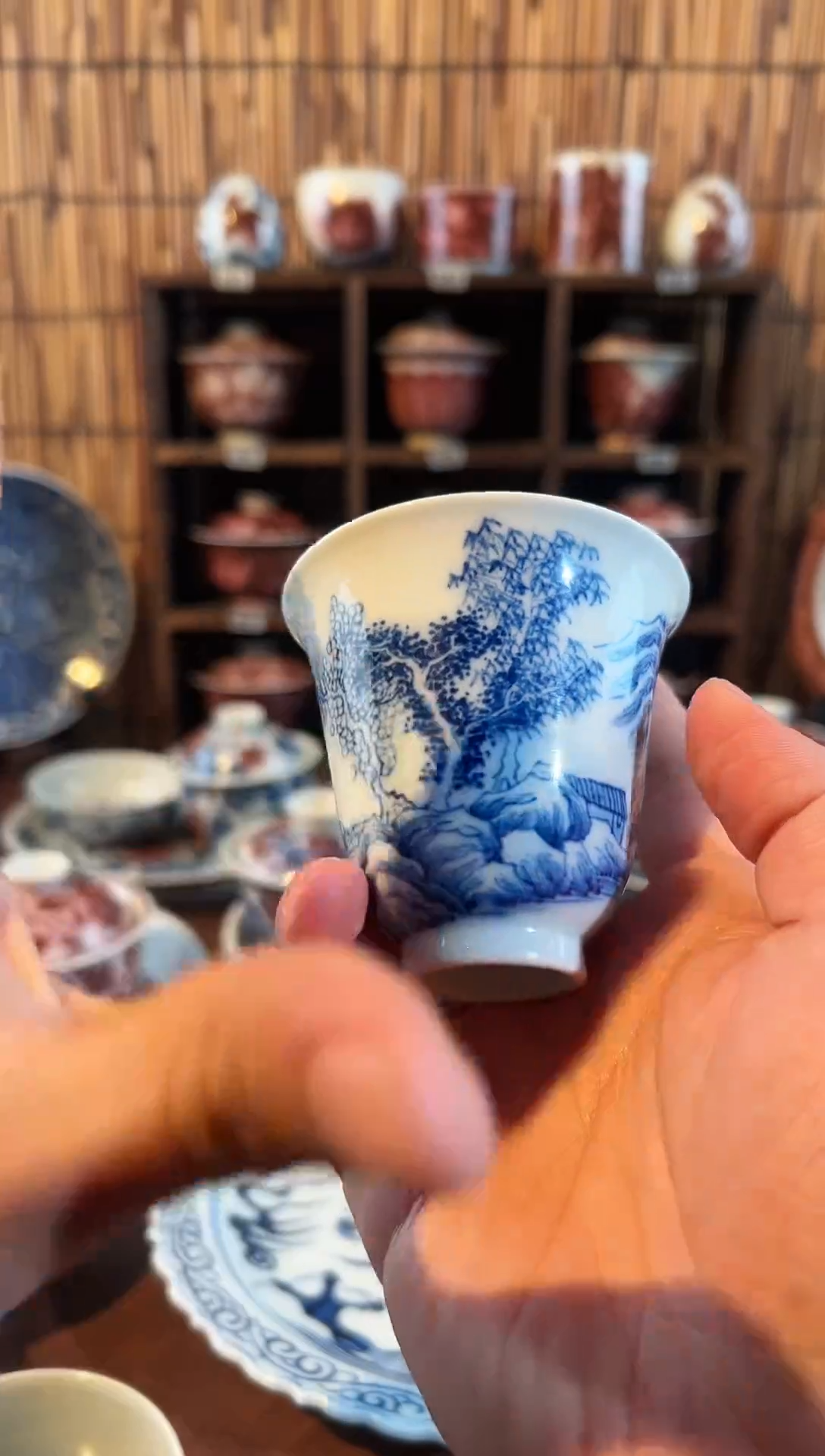 【闪购商品】天禄言瓷山水闻香杯 120CC