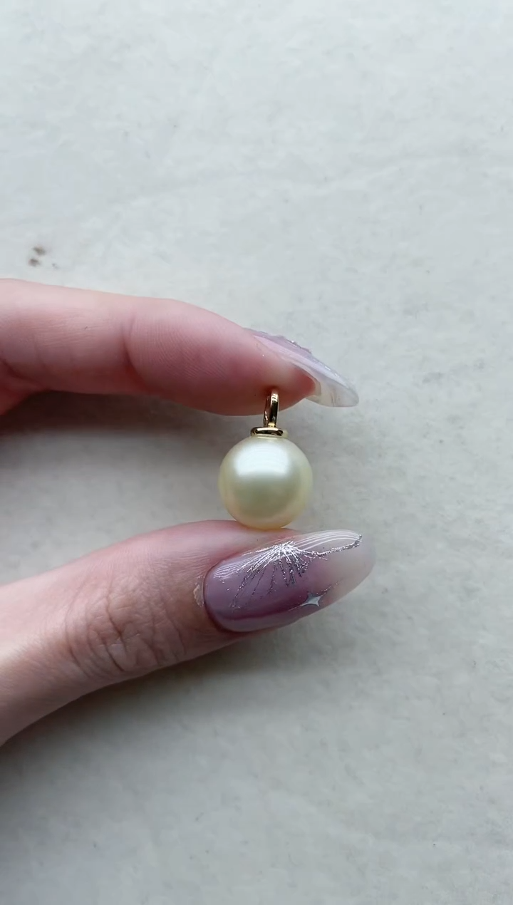 【闪购商品】海水珍珠吊坠18K金镶嵌Y108