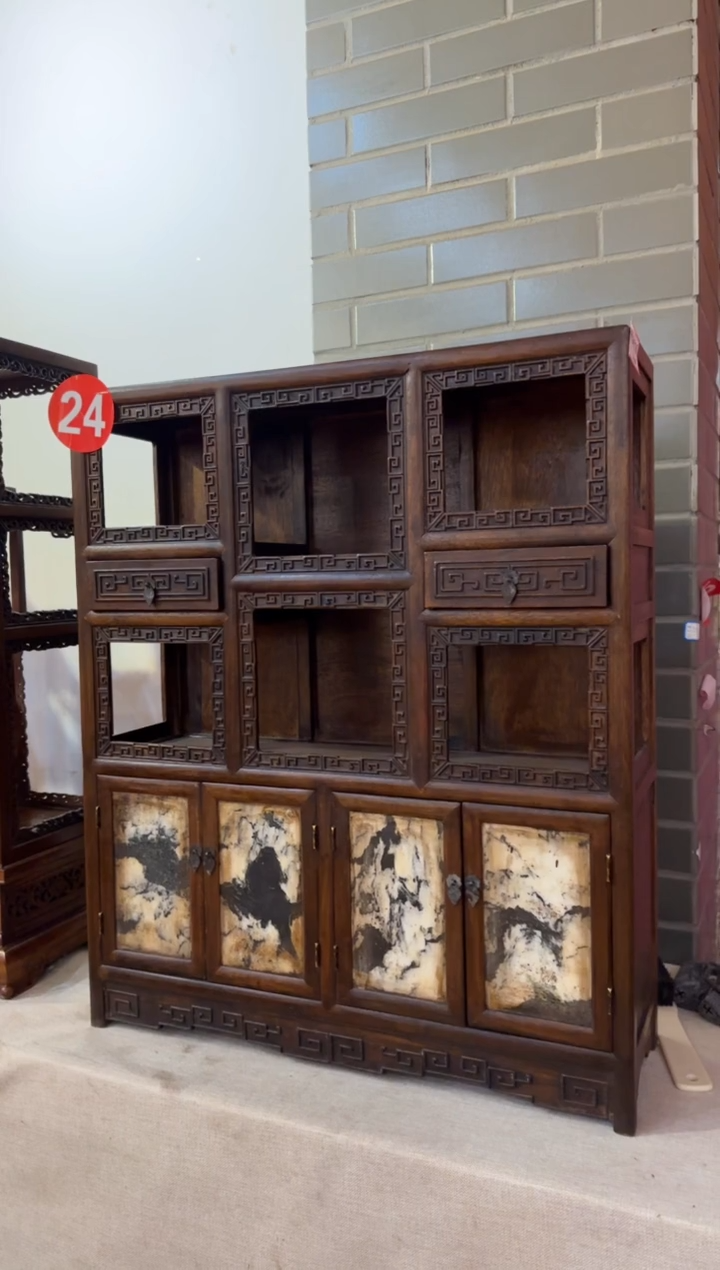 木云石 博古柜  收纳柜  64/20/76高