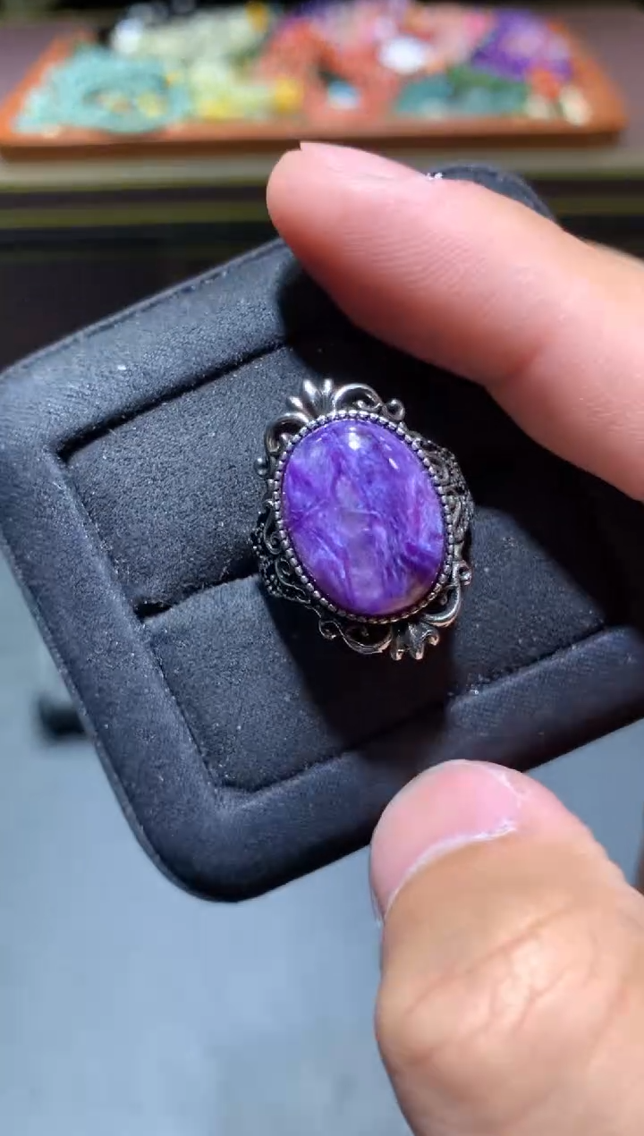 【闪购商品】查罗石戒指未镶嵌K87【多样性发其一】