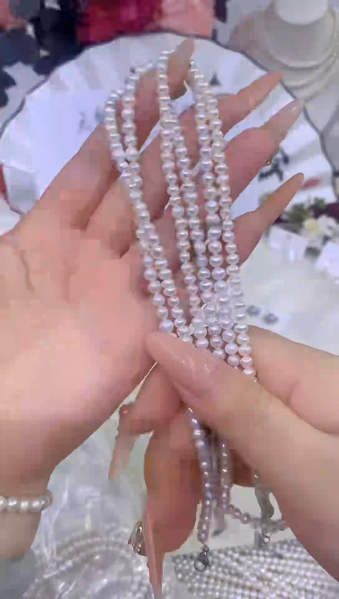 淡水珍珠未镶嵌颈饰033