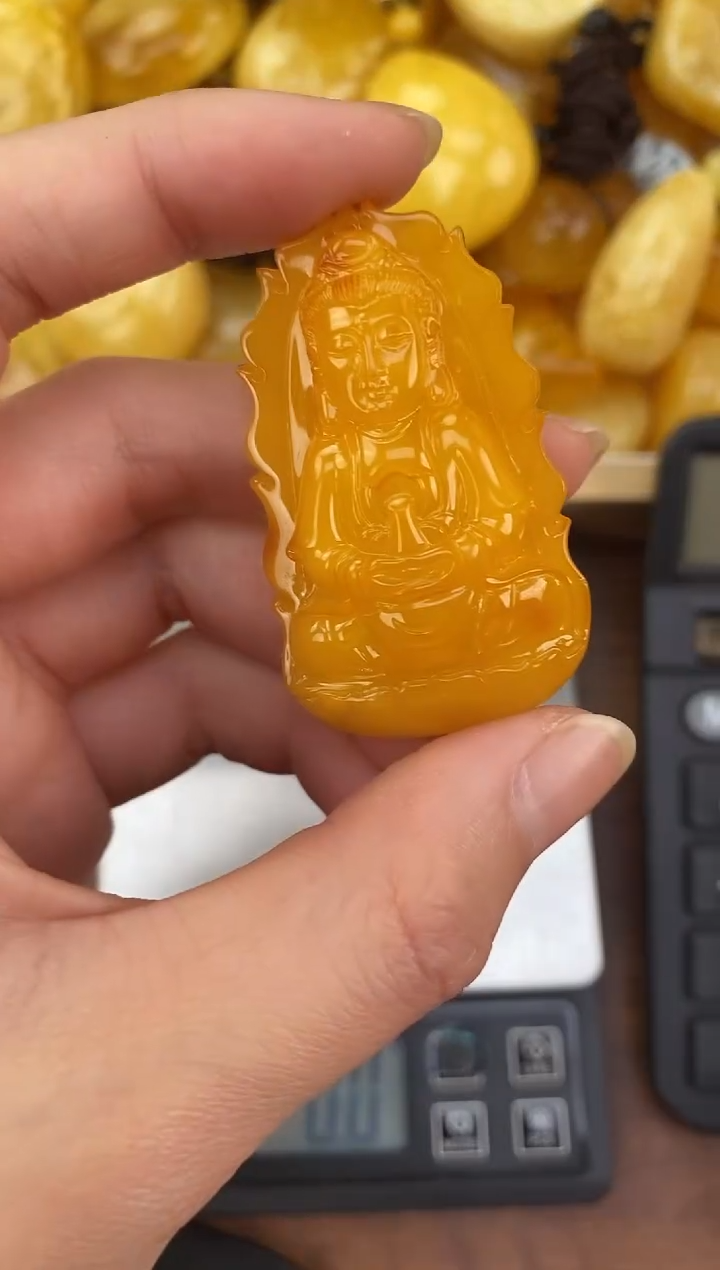 裸石琥珀未镶嵌天然蜜蜡琥珀