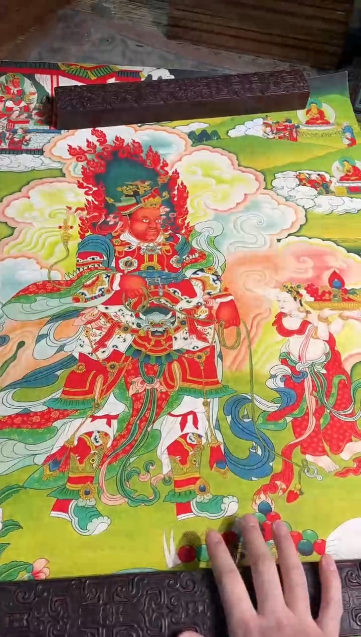 卷轴画路路的唐卡tk160