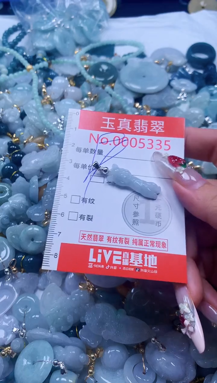 翡翠未镶嵌吊坠(不含链)5335