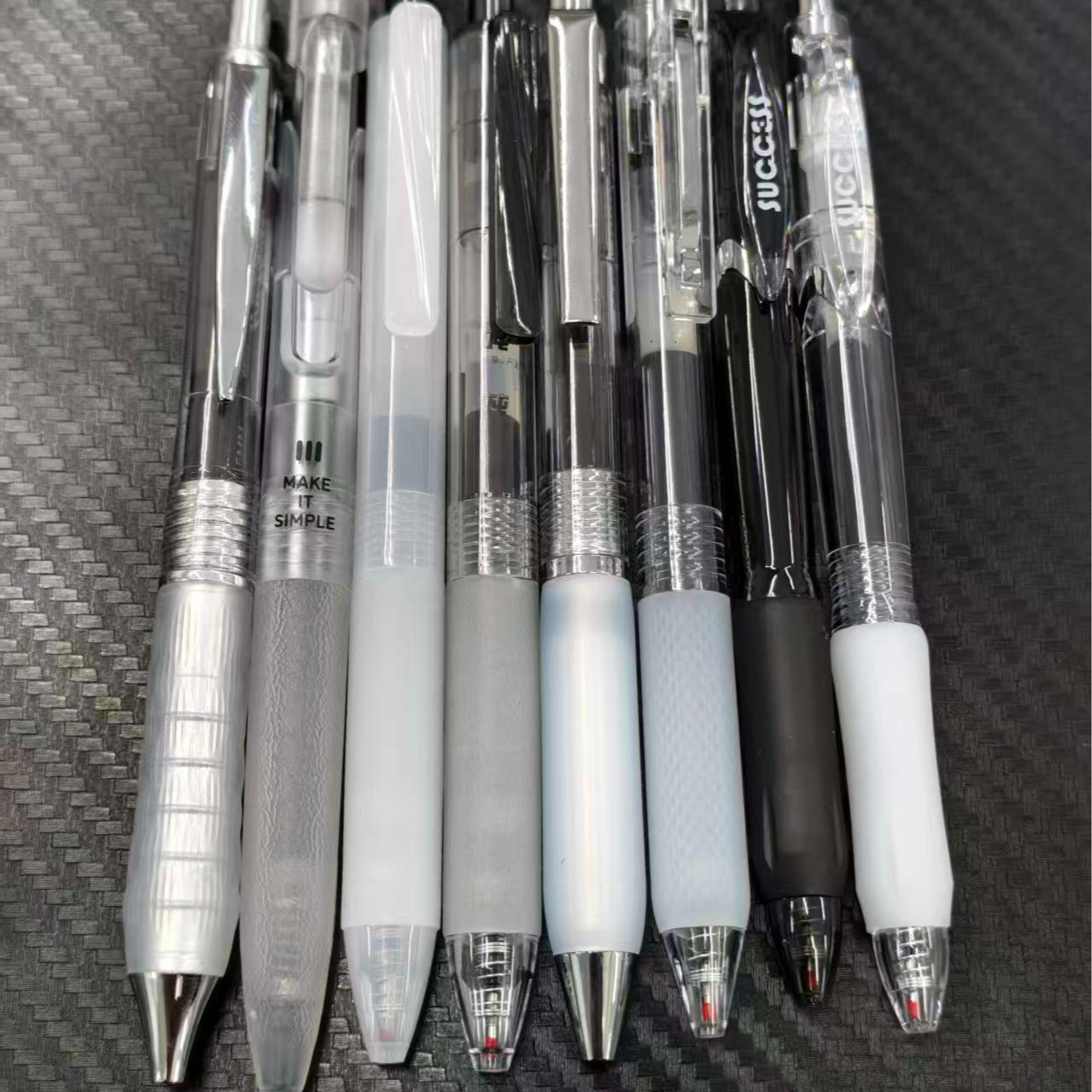 【发8支-黑】闹海+挚简+雾幻影+吨吨笔+银甲+928+k50+k511