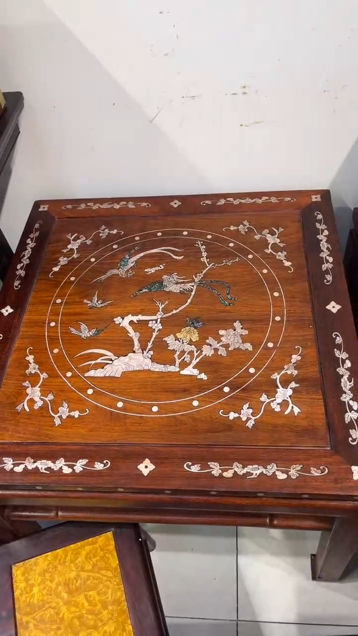 【闪购商品】木螺钿镶嵌八仙桌八仙桌