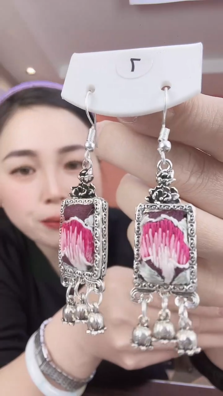 【闪购商品】织绣非遗手工耳环
