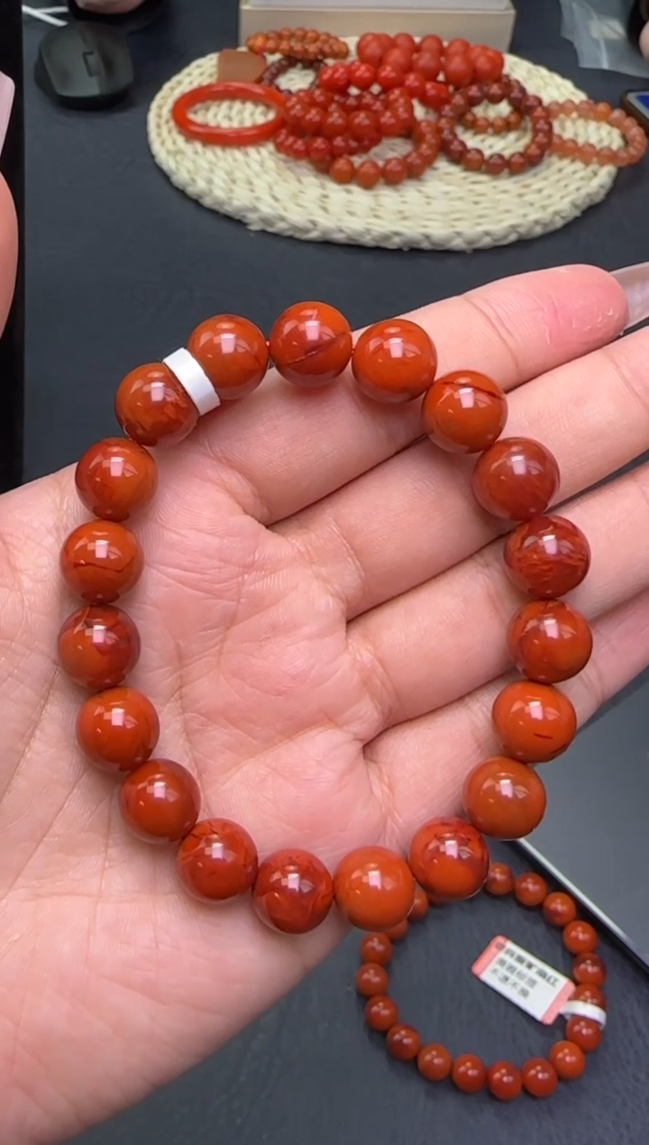 【闪购商品】南红玛瑙手链未镶嵌原矿瓦西10mm+多样性发1