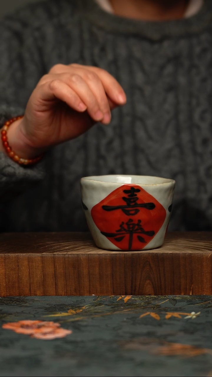 瓷片釉下彩手工手绘同款陶器