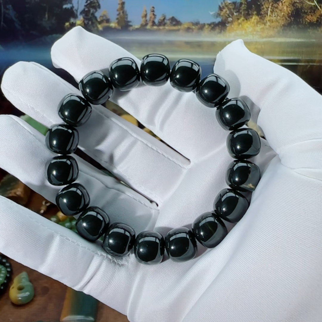 析木河磨玉老型手串