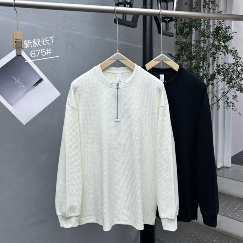 【春邮】免烫长袖套头拉链圆领卫衣秋季675卫衣