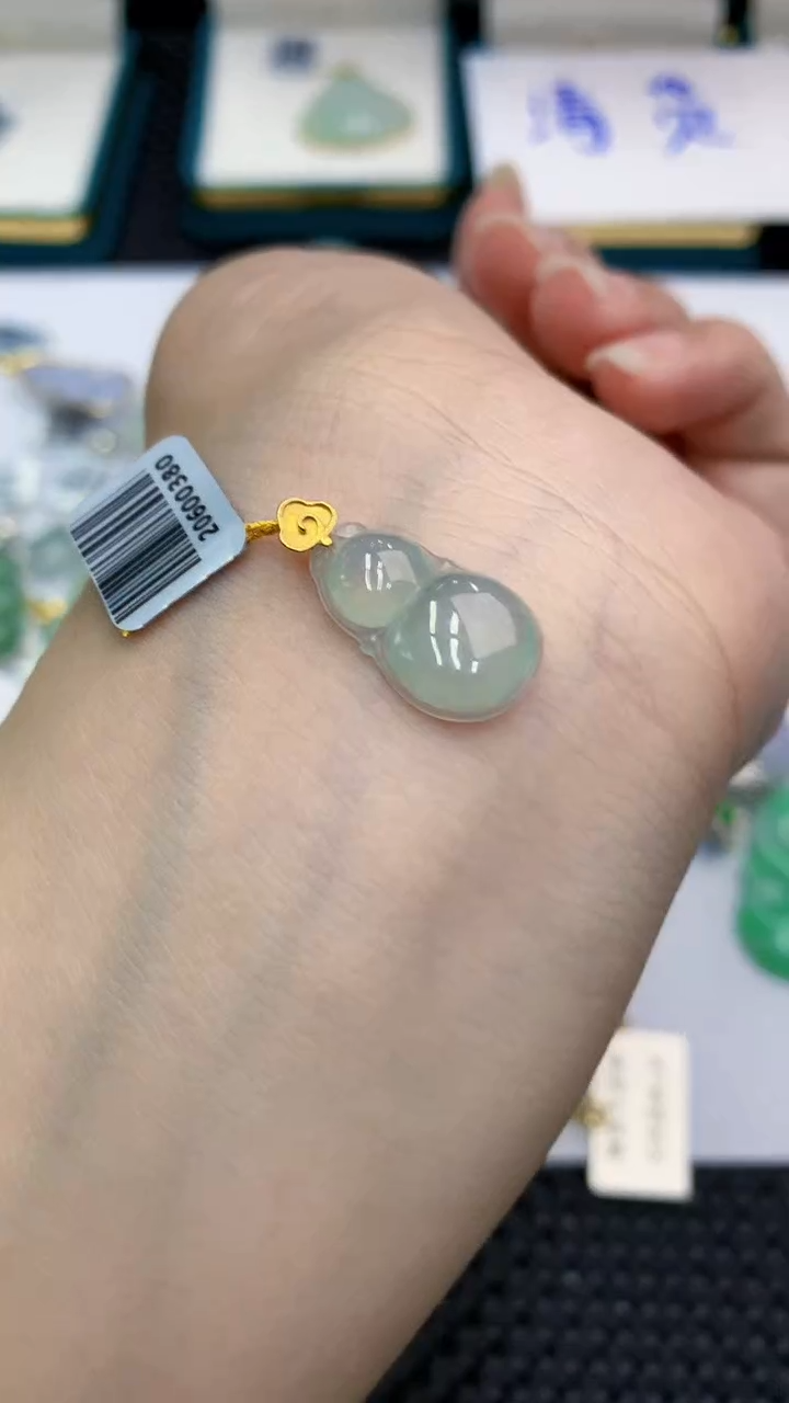 【闪购商品】翡翠颈饰18K金镶嵌            8