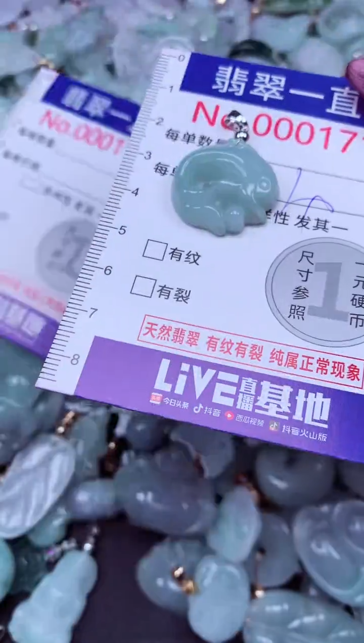 吊坠(不含链)未镶嵌翡翠1712