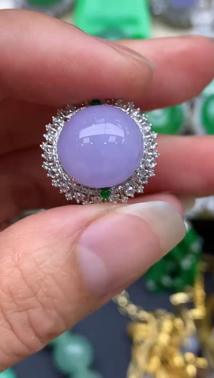 【闪购商品】翡翠戒指18K金镶嵌428-中国好珍宝