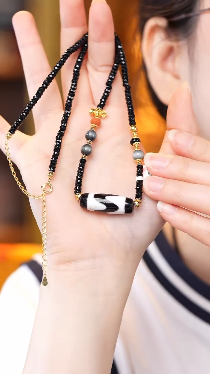 玛瑙/玉髓颈饰未镶嵌Z31642多样性发其一项链