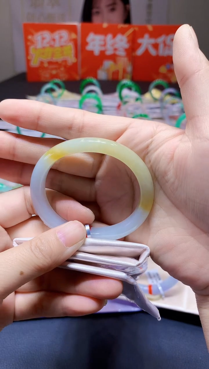 未镶嵌手镯翡翠翡翠手镯圈口53.8-t37